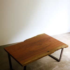 bubinga woodslab coffee table