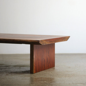 Bubinga wood slab table